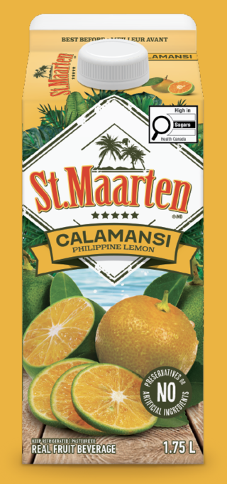 St Maarten Calamansi carton